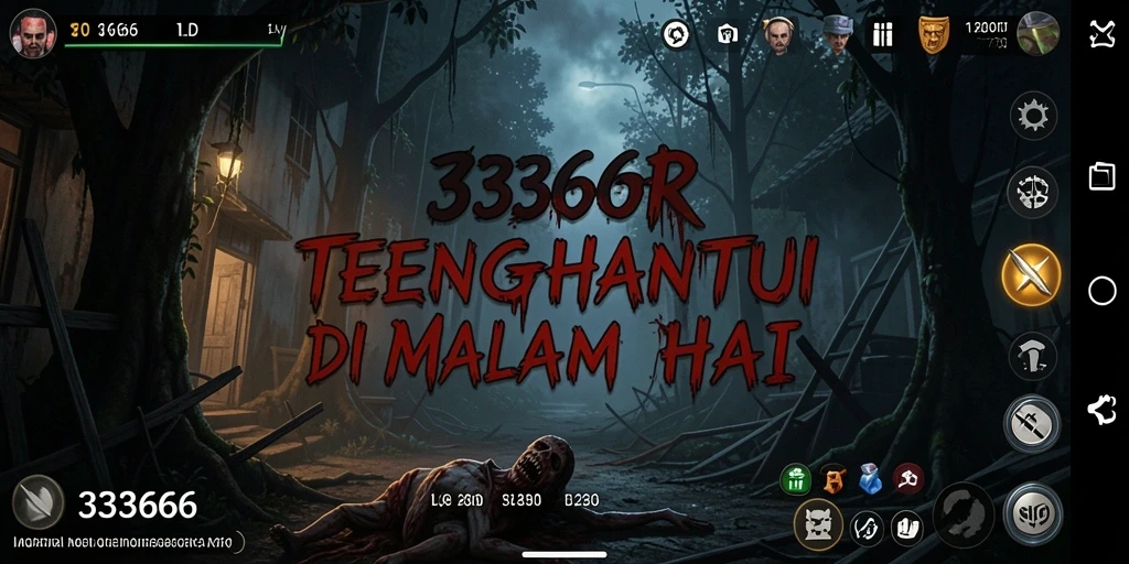 Tangkapan layar dari gameplay menegangkan di 333666.