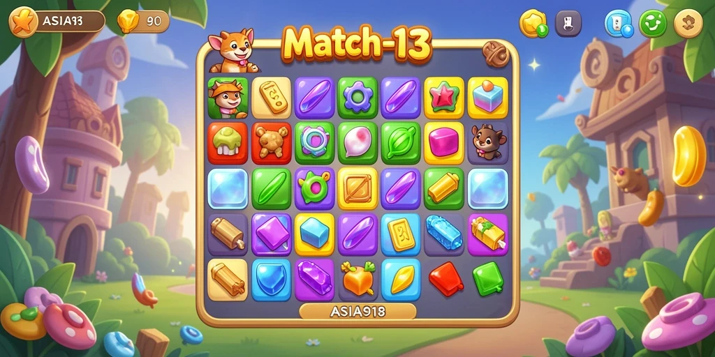 Gameplay seru ASIA918 dengan kombinasi warna-warni di setiap level.