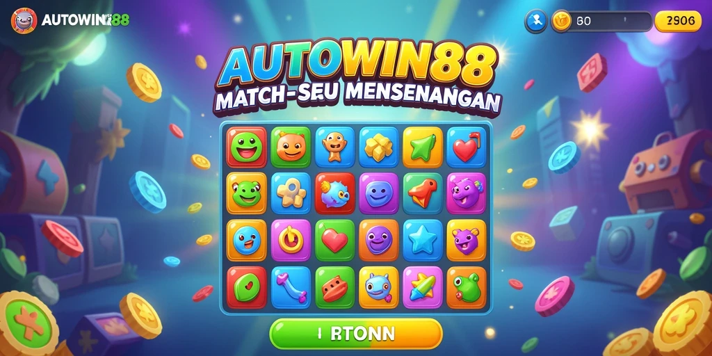 Tampilan gameplay Match-3 di AUTOWIN88 yang seru dan interaktif.
