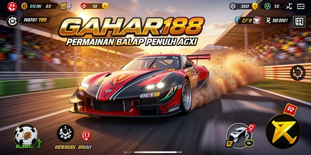Tampilan menarik dari gameplay balap GAHAR188 yang penuh aksi.