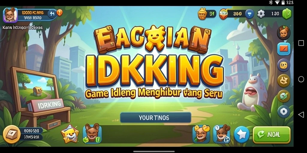 Tampilan gameplay <strong>IDRKING</strong> yang seru dan menarik saat bermain Idle.