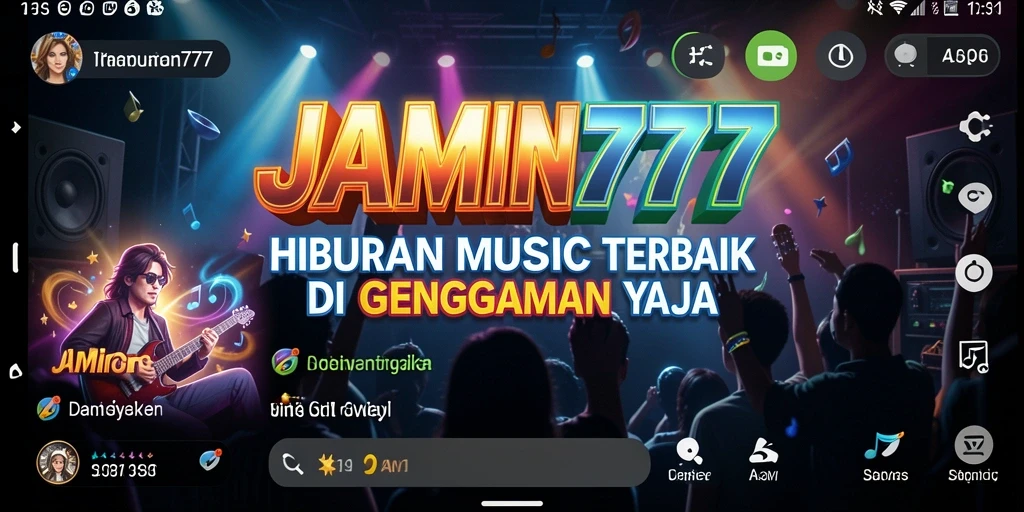 Tampilan gameplay JAMIN777 menyajikan pengalaman musik yang interaktif.