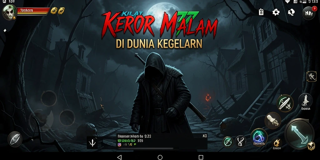 Screenshot gameplay KILAT77 menampilkan suasana mencekam dan penuh ketegangan.