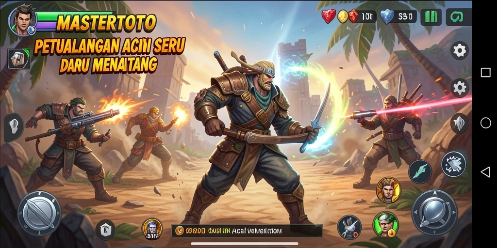Gameplay seru MASTERTOTO dengan aksi yang cepat dan mendebarkan.