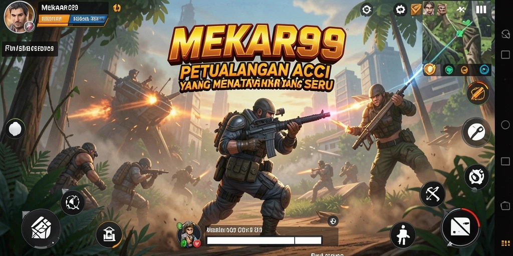 Menampilkan aksi seru dalam gameplay MEKAR99.