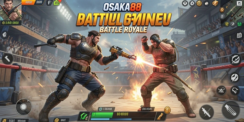 Gameplay seru OSAKA88 dalam aksi Battle Royale.