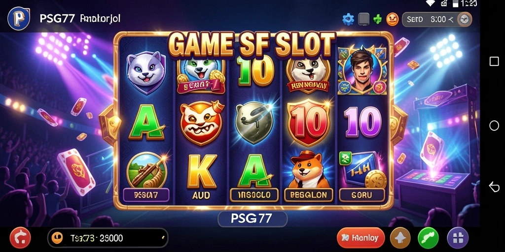 Tampilan gameplay PSG77 yang penuh warna dan menarik.
