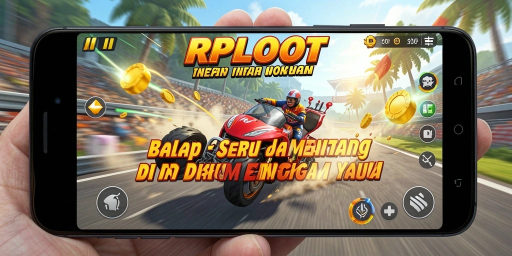 Gameplay RPLOOT yang penuh aksi dan seru di lintasan balap.
