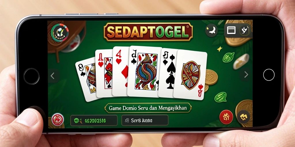 Tampilan menarik dari gameplay Domino SEDAPTOGEL.