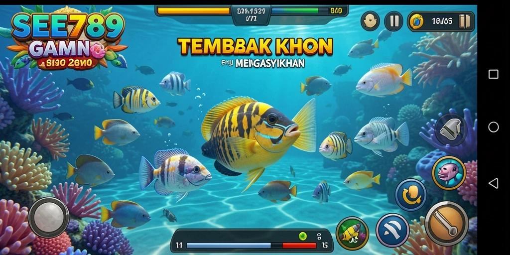 Screenshot gameplay Tembak Ikan SEE789 yang menegangkan dan penuh aksi