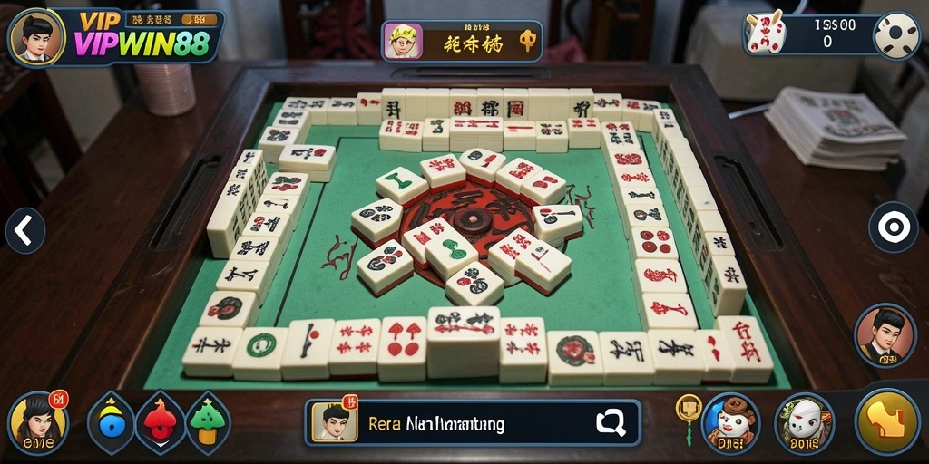 Screenshot gameplay <strong>VIPWIN88</strong> menampilkan aksi seru permainan Mahjong.