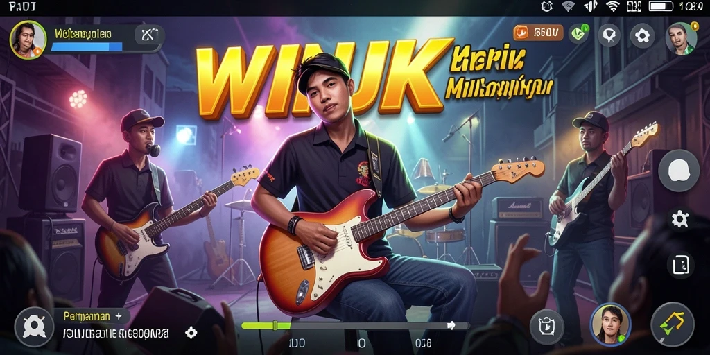 Gameplay WINJKT yang menarik dengan berbagai pilihan lagu.